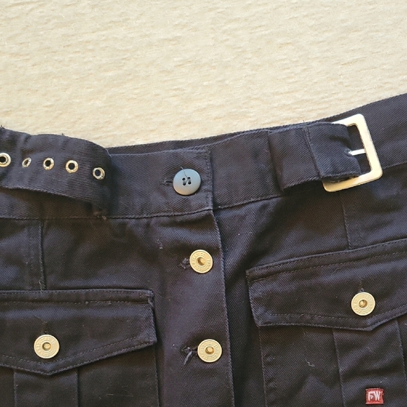 Blue A-Line Mini Cargo Skirt for Casual Wear 100% Cotton Size 12 - Picture 5 of 6